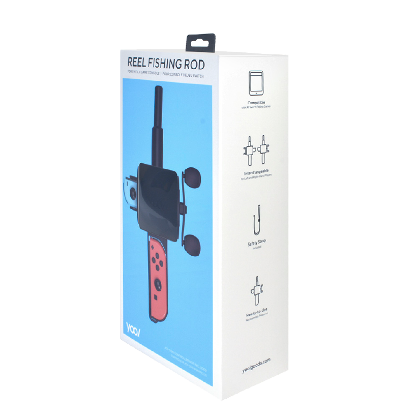 electromagnetic fishing pole with switch steps YOOL Reel Fishing Rod-Nintendo Switch Accessory – Yool