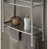 Best Living: No Tools Wall Mount/Countertop Shelf - Chrome