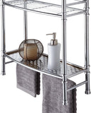 Best Living: No Tools Wall Mount/Countertop Shelf - Chrome