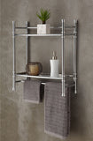 Best Living: No Tools Wall Mount/Countertop Shelf - Chrome